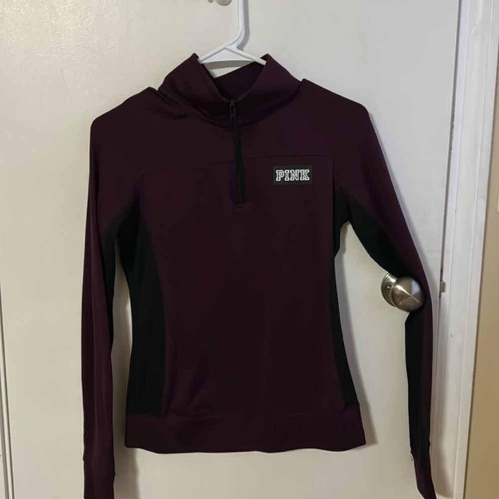 PINK vs‎ women’s quarter zip shirt long sleeve xs